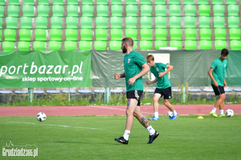 Pierwszy pierwszoligowy trening Olimpii Grudziądz