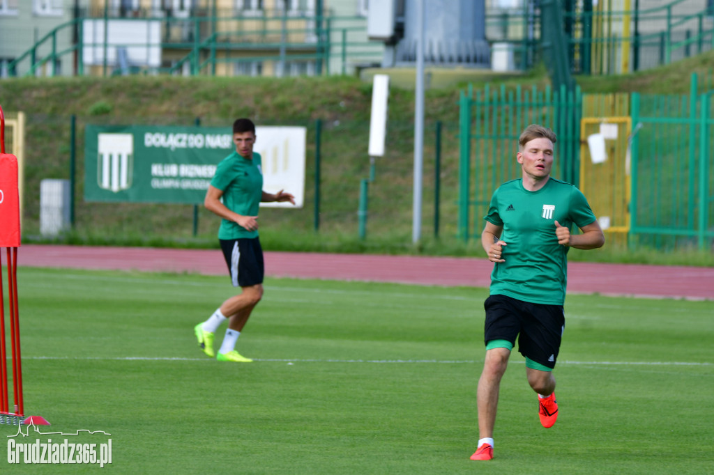 Pierwszy pierwszoligowy trening Olimpii Grudziądz