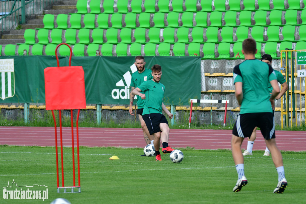 Pierwszy pierwszoligowy trening Olimpii Grudziądz