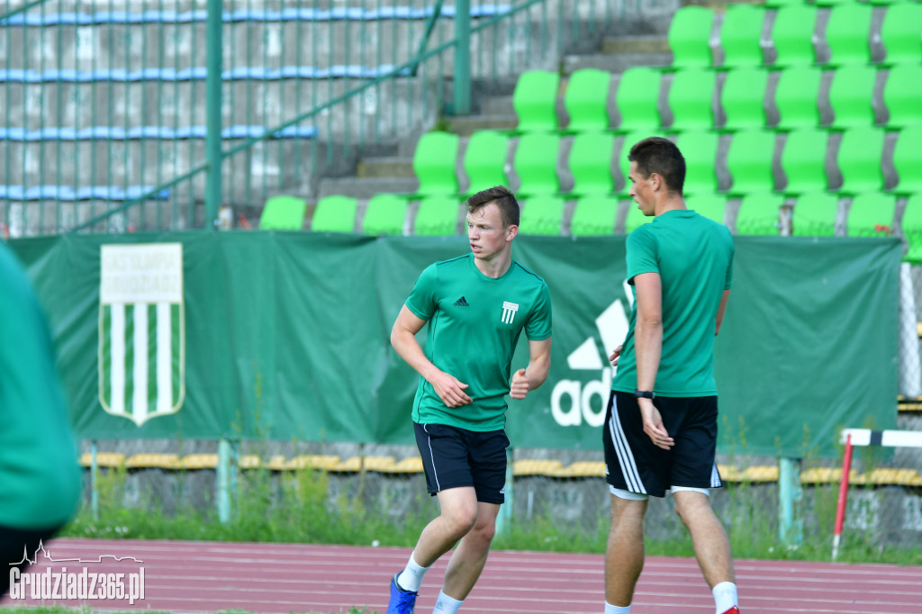 Pierwszy pierwszoligowy trening Olimpii Grudziądz