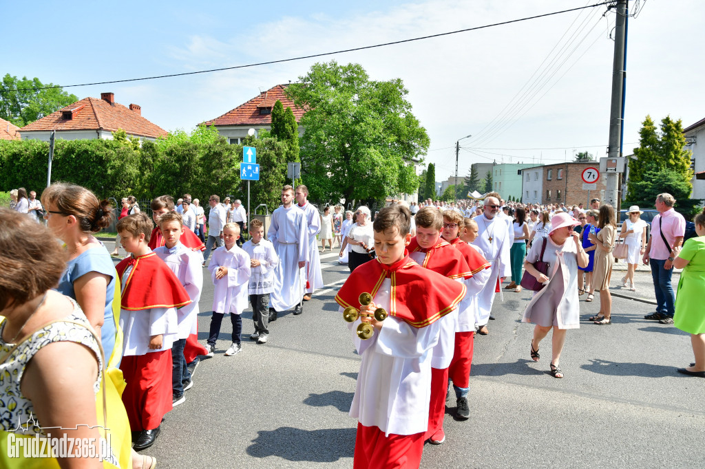 Procesja Bożego Ciała Parafii NSPJ w Grudziądzu