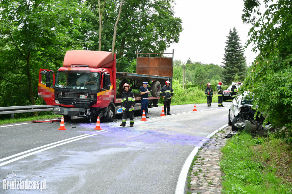 Groźny wypadek na DK16- droga zablokowana