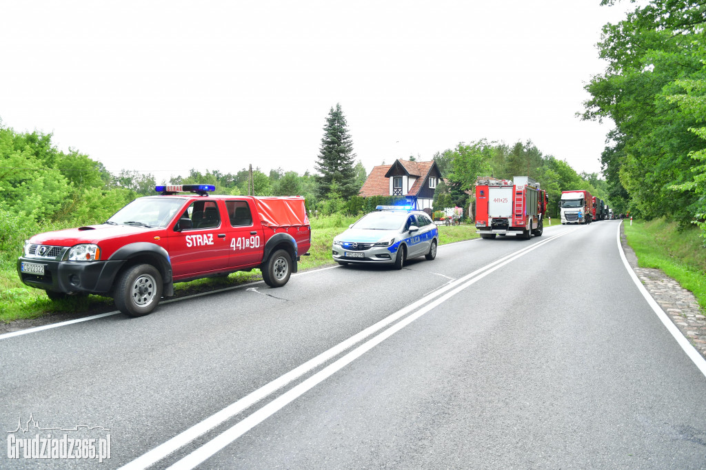 Groźny wypadek na DK16- droga zablokowana