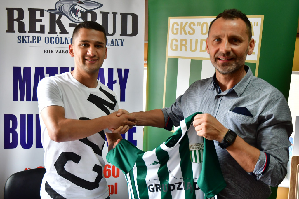 Nowy zawodnik Olimpii Grudziadz- Omran Haydary