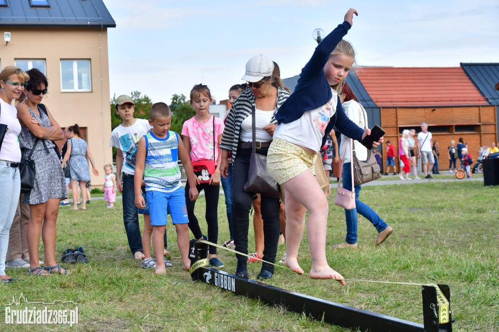 Pokaz Slackline w Grudziądzkiej Marinie