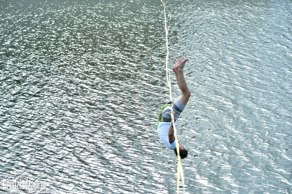 Pokaz Slackline w Grudziądzkiej Marinie
