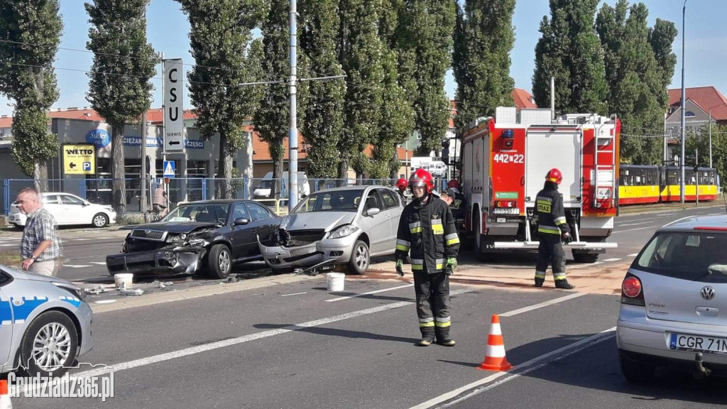 Utrudnienia na ulicy Chelminskiej- wypadek