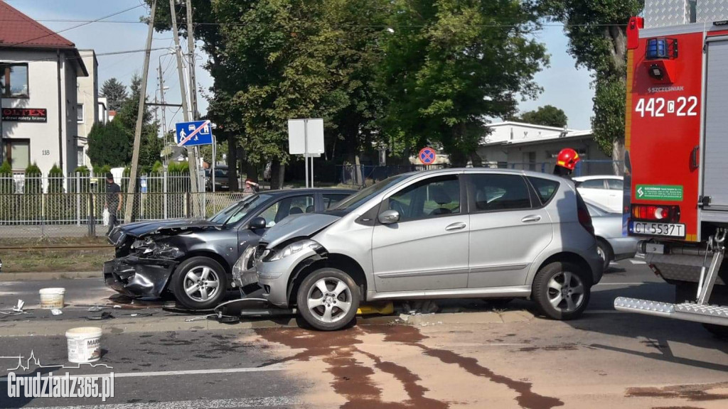 Utrudnienia na ulicy Chelminskiej- wypadek