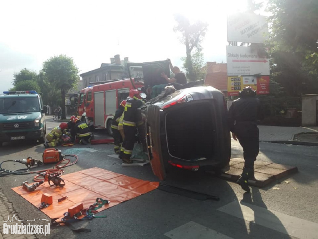 Wypadek na Piłsudskiego w Grudziądzu