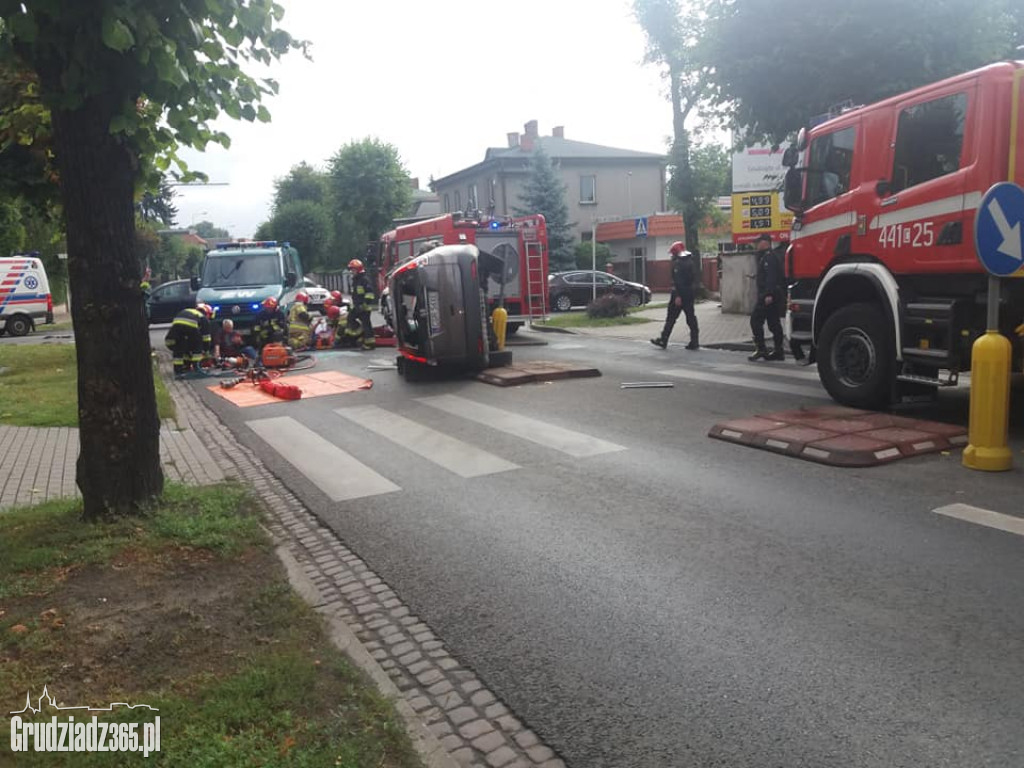 Wypadek na Piłsudskiego w Grudziądzu