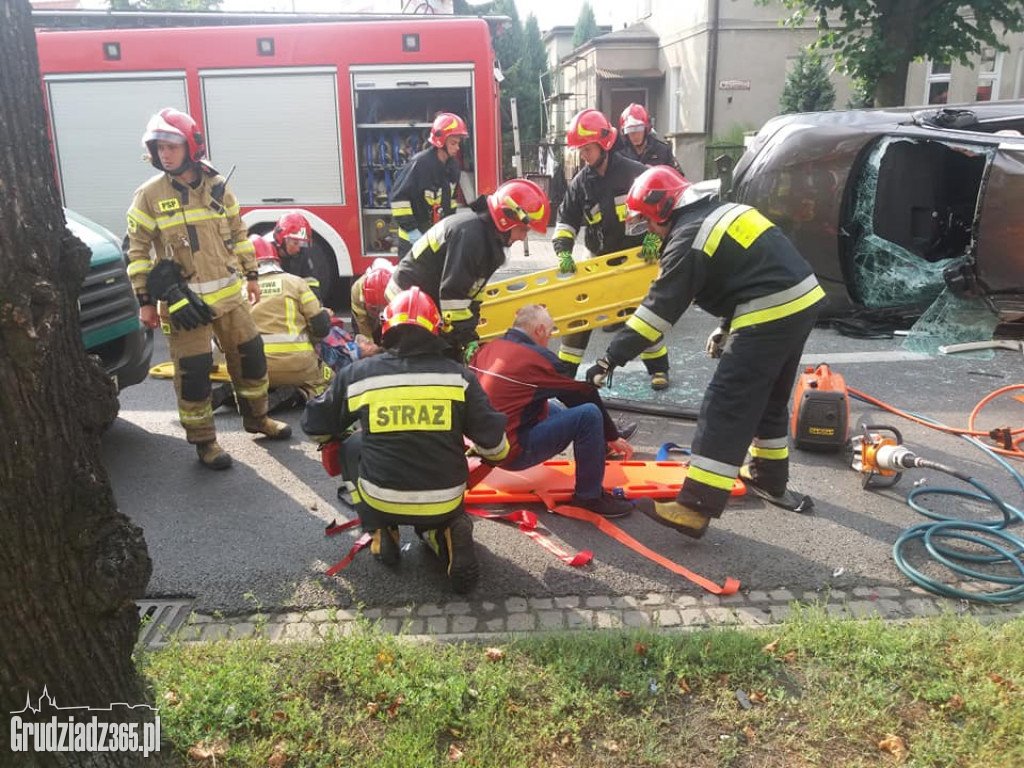 Wypadek na Piłsudskiego w Grudziądzu