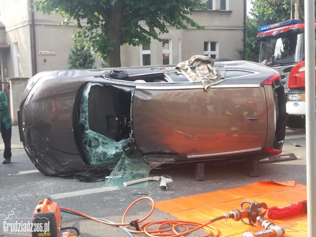 Wypadek na Piłsudskiego w Grudziądzu
