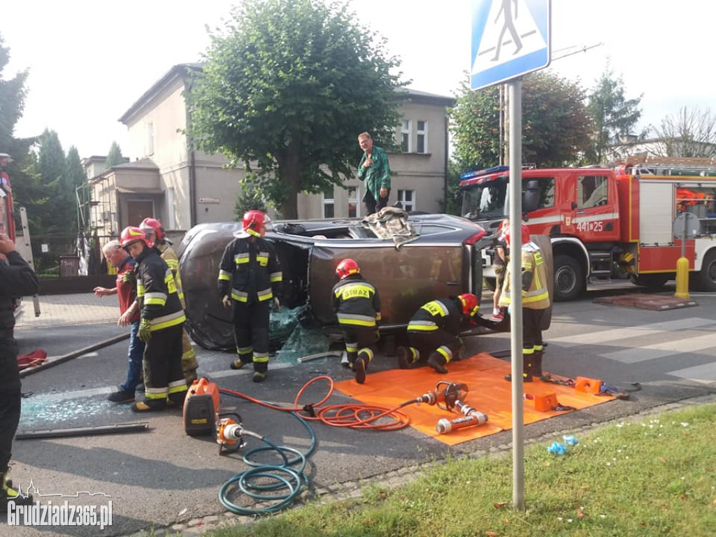 Wypadek na Piłsudskiego w Grudziądzu