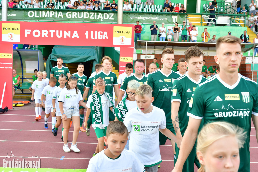 Olimpia Grudziądz wygrywa z Wartą Poznań