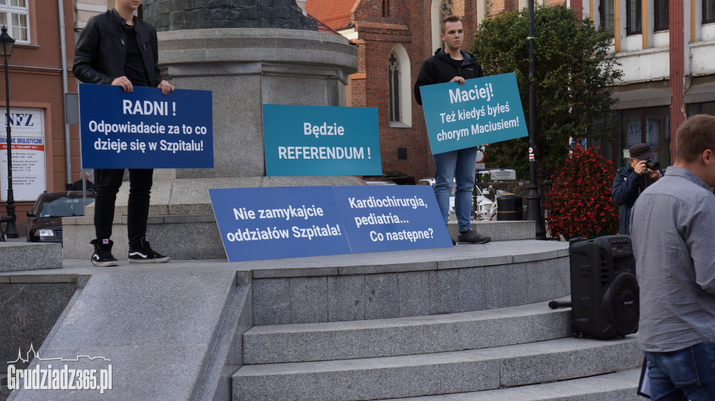 Protest mieszkańców w sprawie szpitala