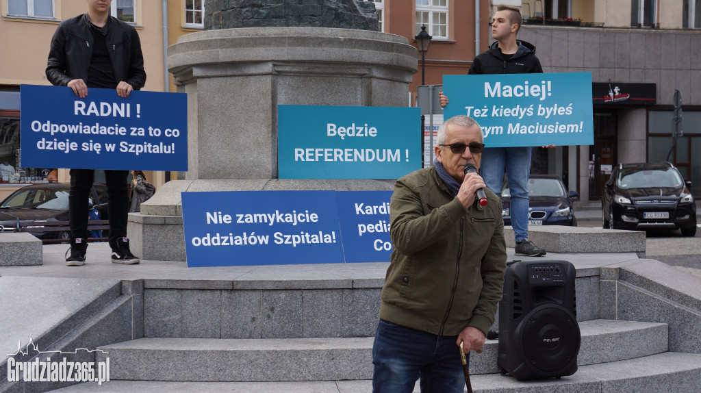 Protest mieszkańców w sprawie szpitala