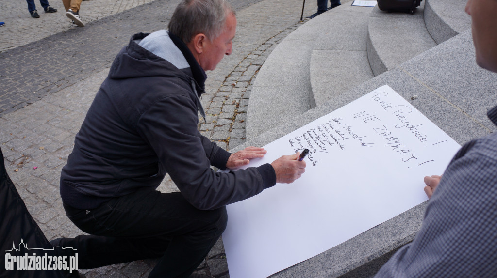 Protest mieszkańców w sprawie szpitala