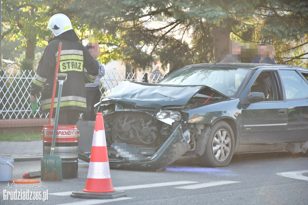 Kolizja na skrzyżowaniu Łyskowskiego z Średnicówką