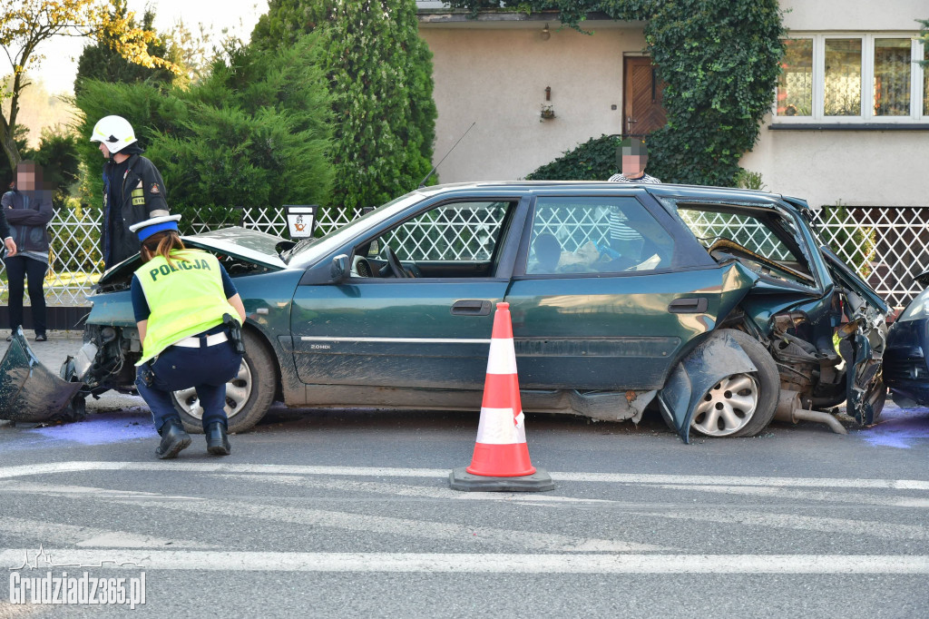 Kolizja na skrzyżowaniu Łyskowskiego z Średnicówką