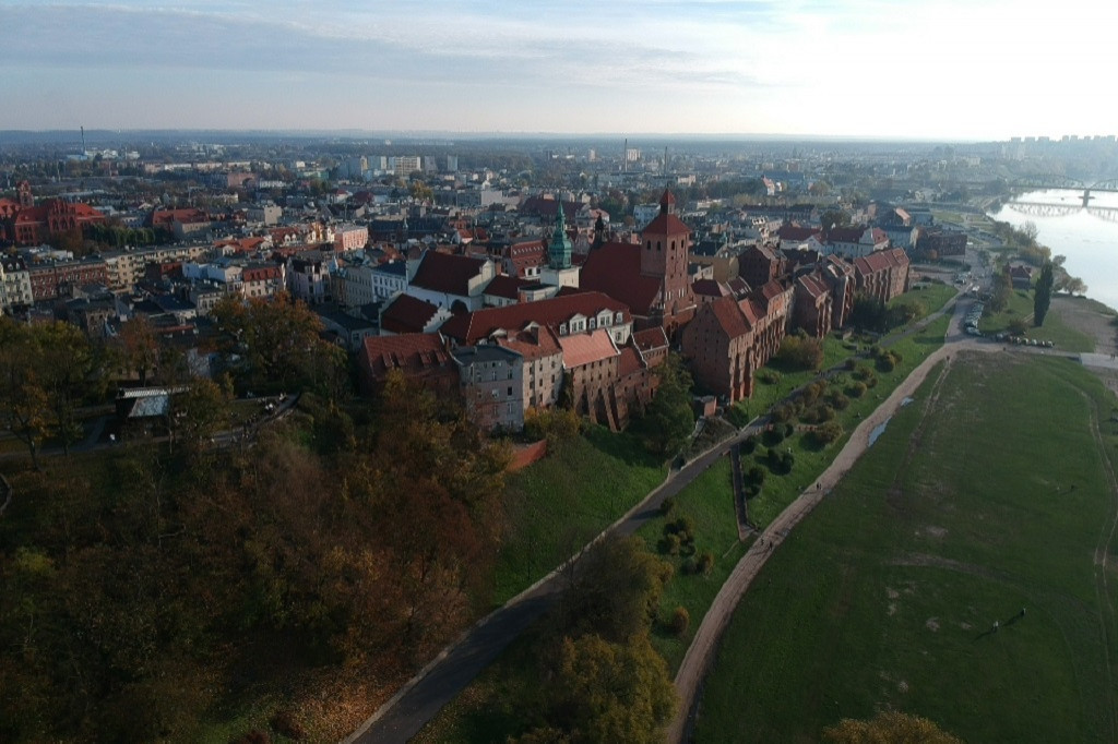 Jesienny Grudziądz z powietrza