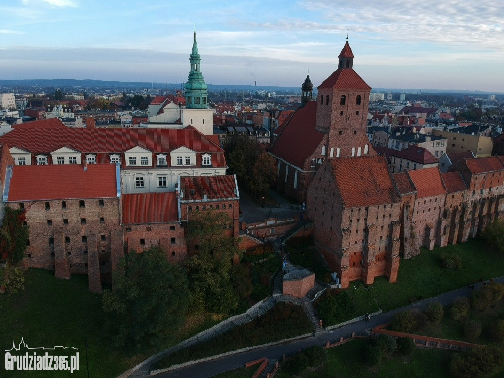 Jesienny Grudziądz z powietrza