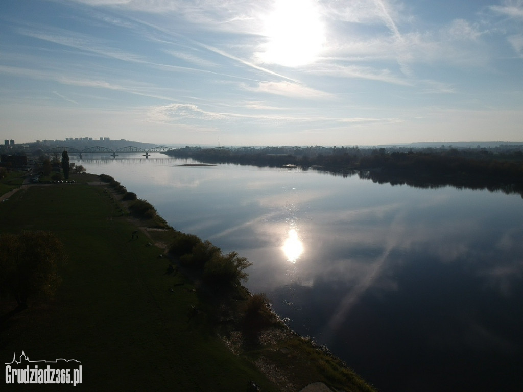 Jesienny Grudziądz z powietrza