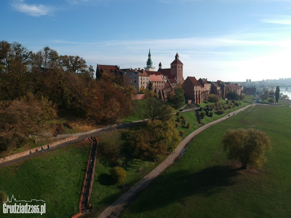 Jesienny Grudziądz z powietrza