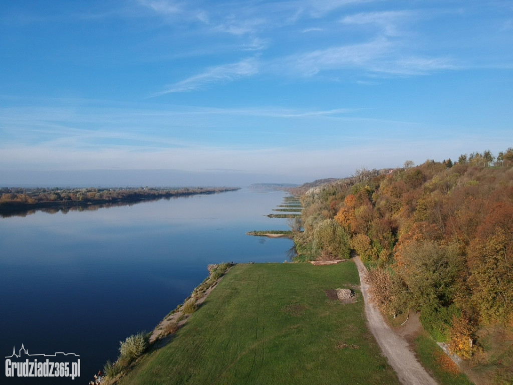 Jesienny Grudziądz z powietrza