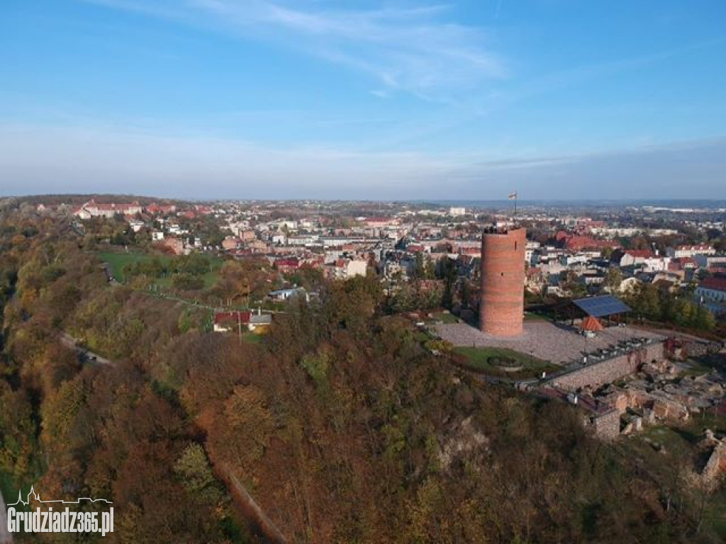 Jesienny Grudziądz z powietrza
