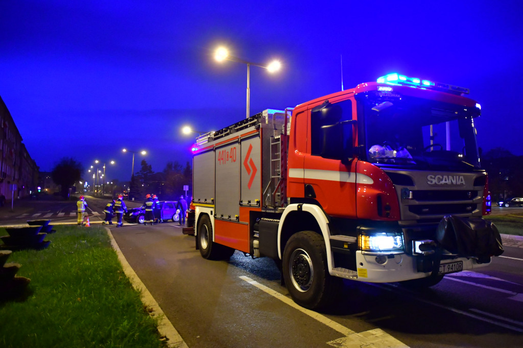 Kolizja na skrzyżowaniu Al 23 Stycznia i Focha