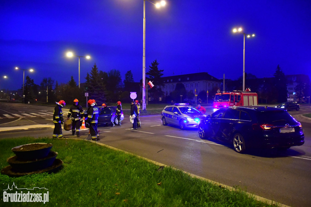 Kolizja na skrzyżowaniu Al 23 Stycznia i Focha
