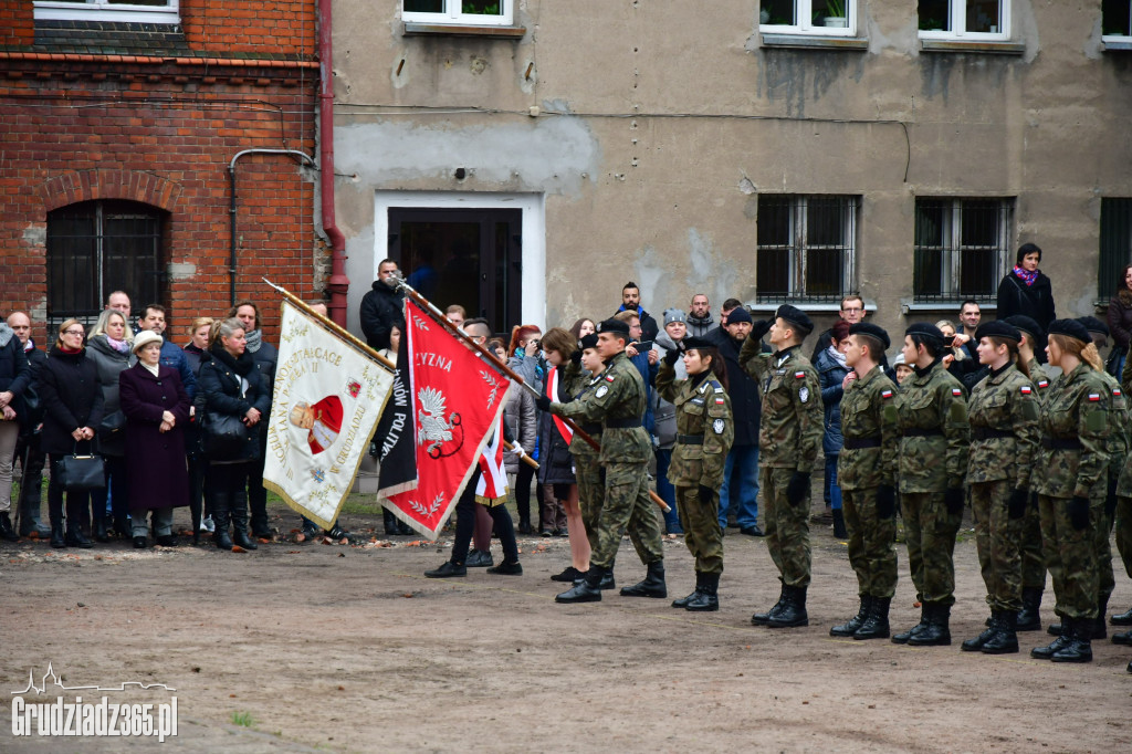 Przysięga Strzelców z III LO w Grudzidzu- foto