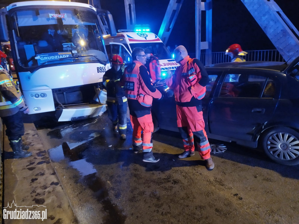 Wypadek na mości w Grudziądzu