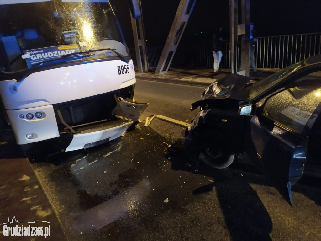 Wypadek na mości w Grudziądzu