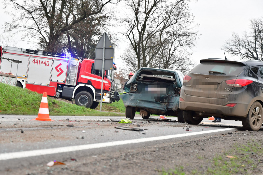 Kolizja na DK 55 na wysokości Jaworowej- utrudnienia