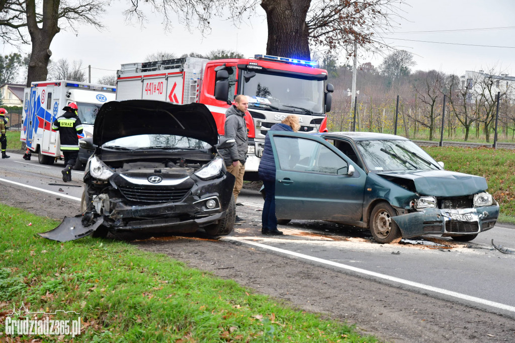 Kolizja na DK 55 na wysokości Jaworowej- utrudnienia