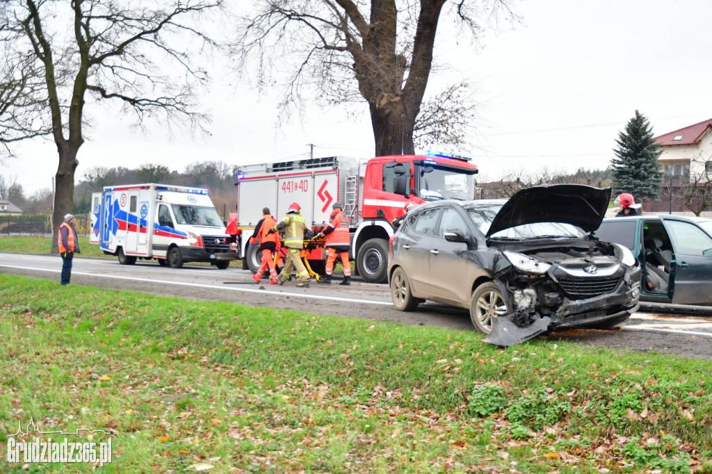 Kolizja na DK 55 na wysokości Jaworowej- utrudnienia