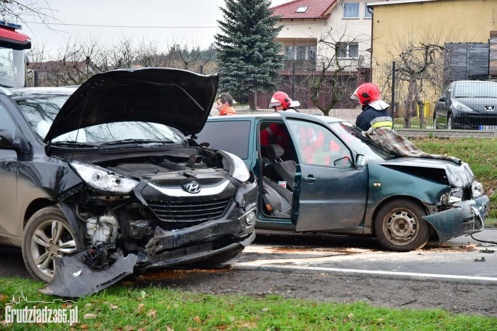 Kolizja na DK 55 na wysokości Jaworowej- utrudnienia