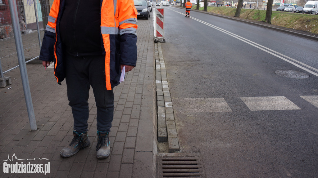 Naprawa ulicy Rapackiego w Grudziądzu