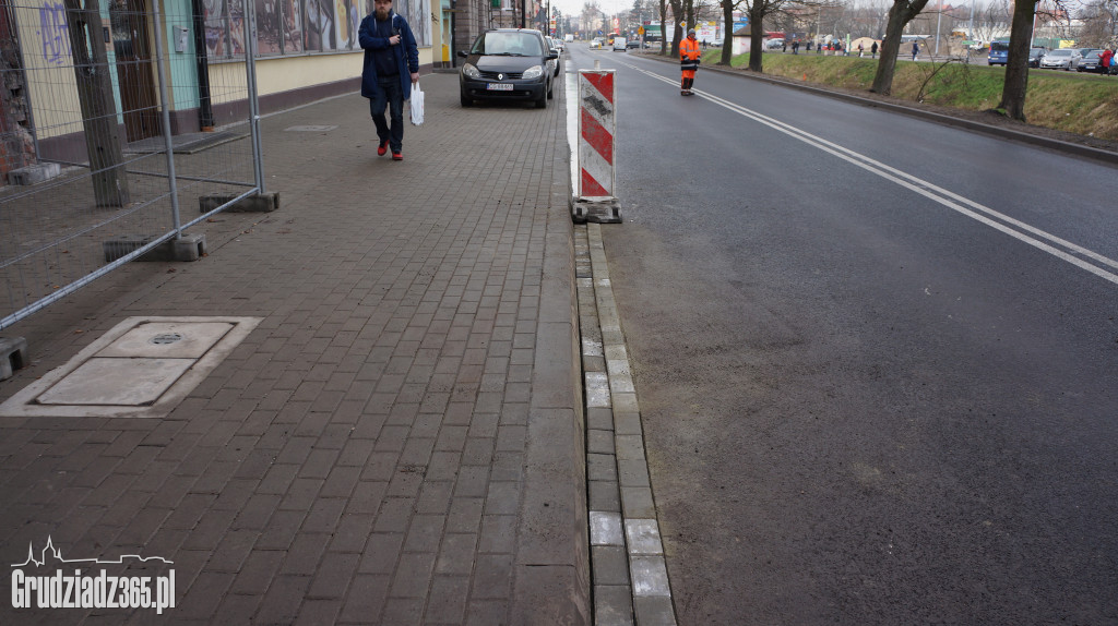 Naprawa ulicy Rapackiego w Grudziądzu