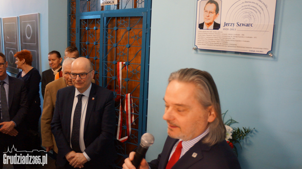 Odsłonięcie tablicy upamiętniającej Jerzego Szwarca