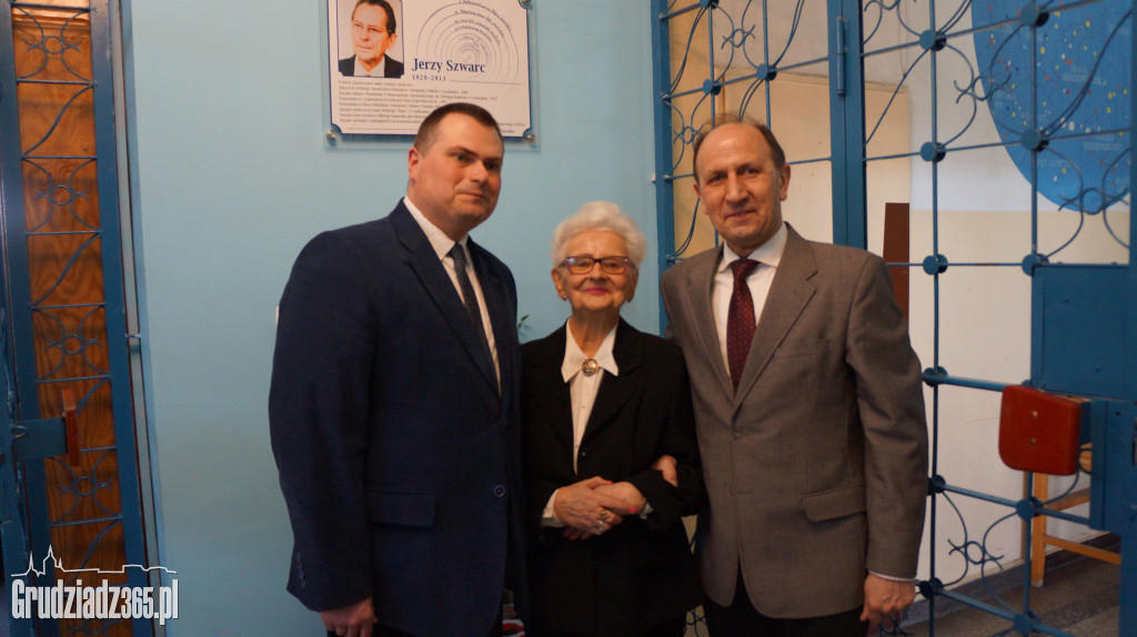 Odsłonięcie tablicy upamiętniającej Jerzego Szwarca