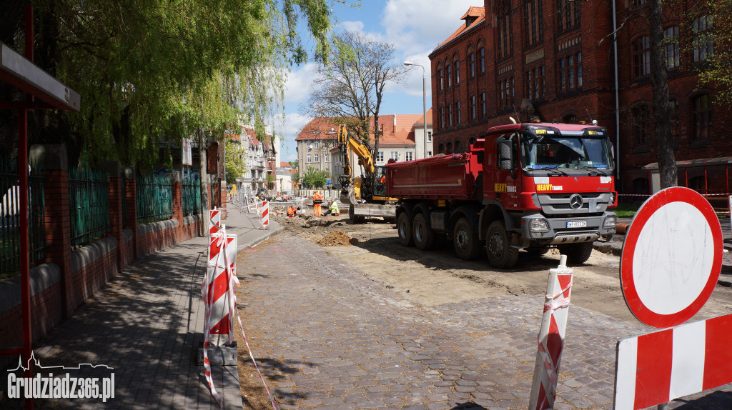 Remont ulicy Sienkiewicza w Grudziądzu