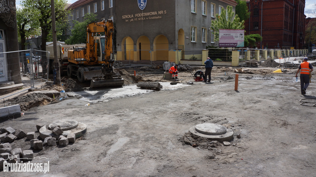Remont ulicy Sienkiewicza w Grudziądzu