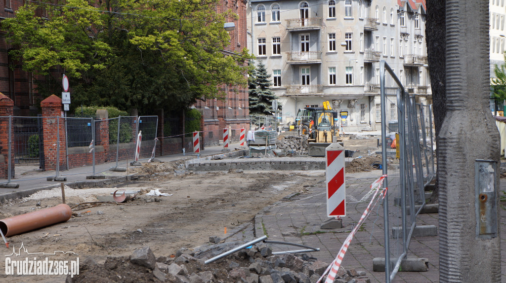 Remont ulicy Sienkiewicza w Grudziądzu