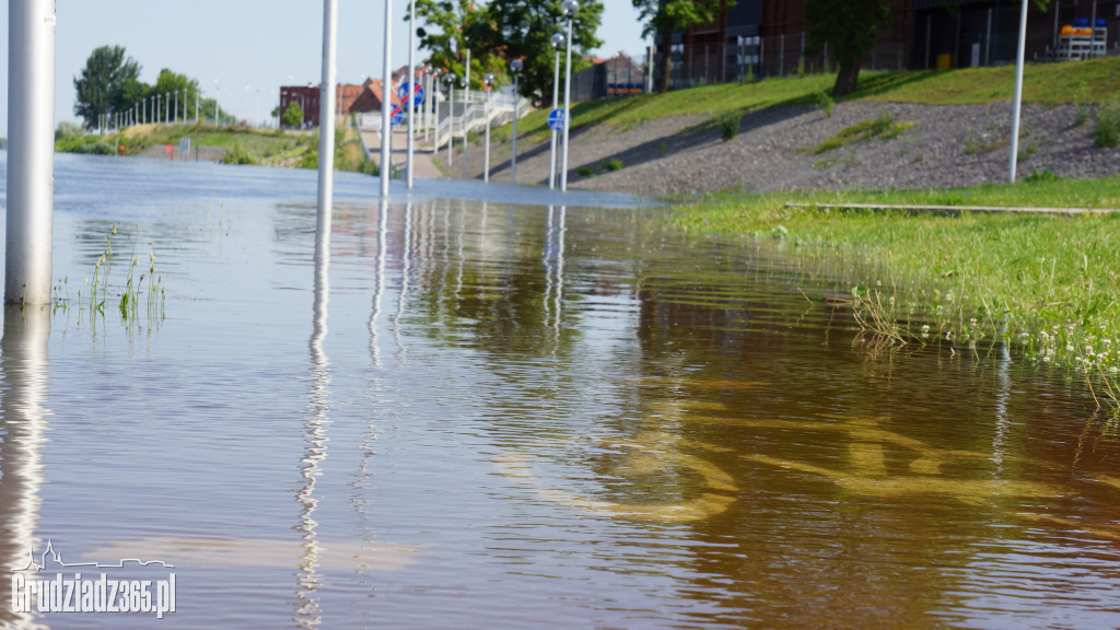 Wysoki poziom wody w Wiśle (30.06.2020r. godz. 8.00)