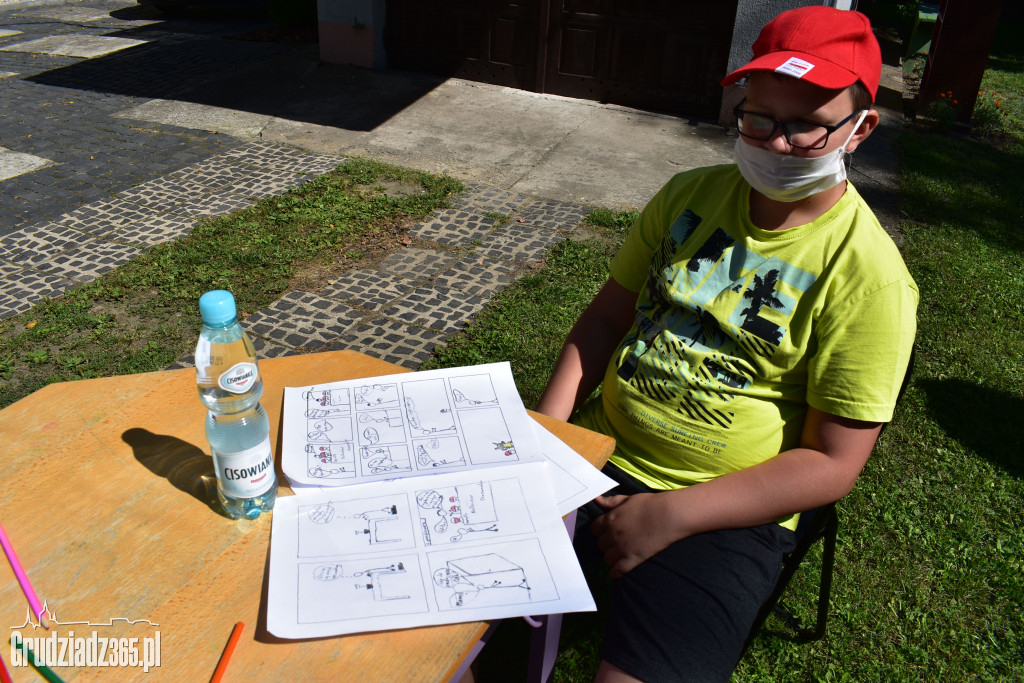 Warsztaty komiksowe dla dzieci w Bibliotece Miejskiej w Grudziądzu