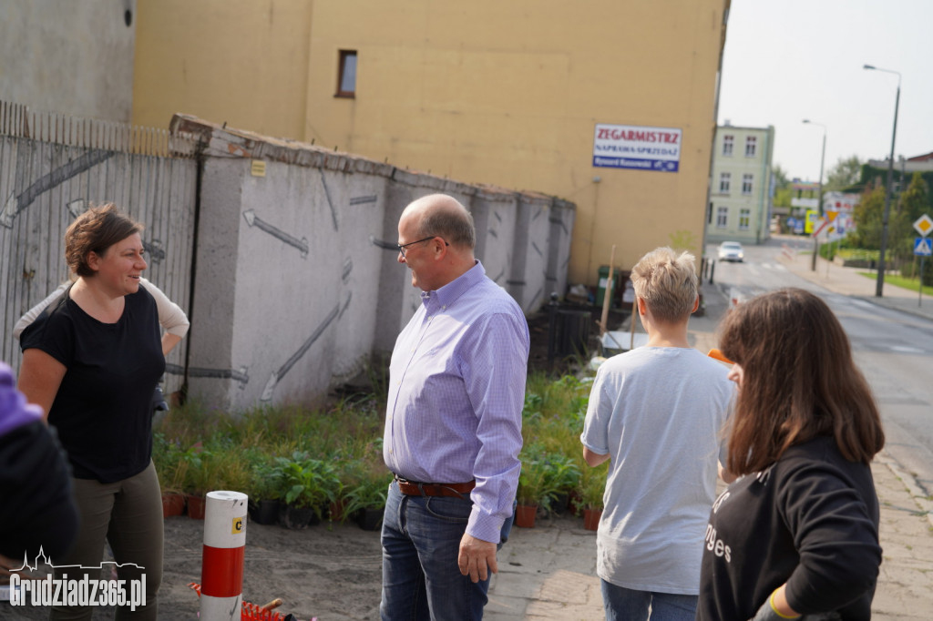 Nasadzenia bylin i kwiatów w ramach projektu Inicjatywy Lokalnej Grudziądz
