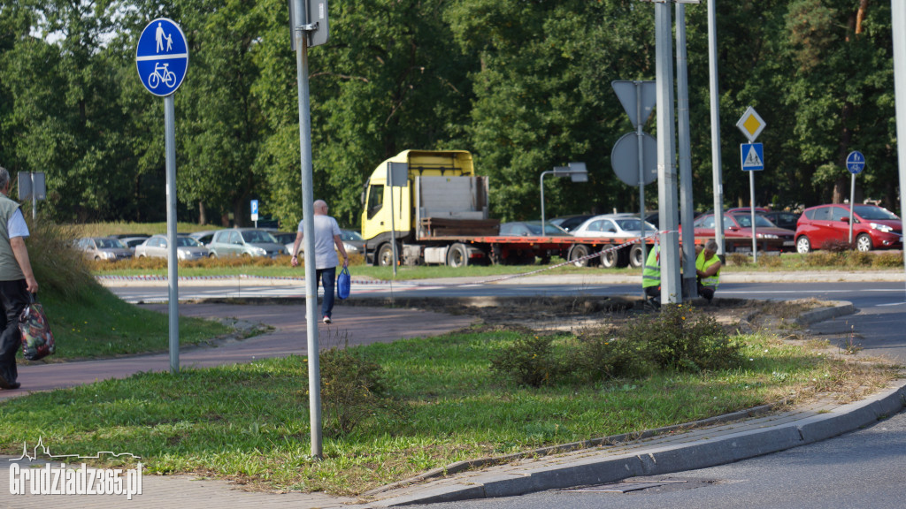 Przebudowa rond dla transportu elementów turbin wiatrowych