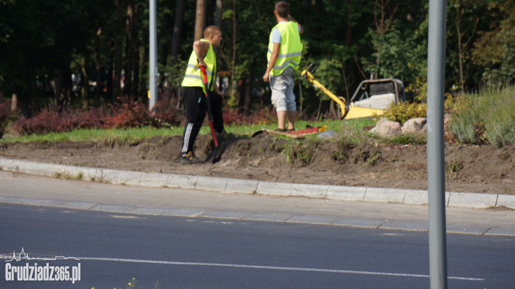 Przebudowa rond dla transportu elementów turbin wiatrowych